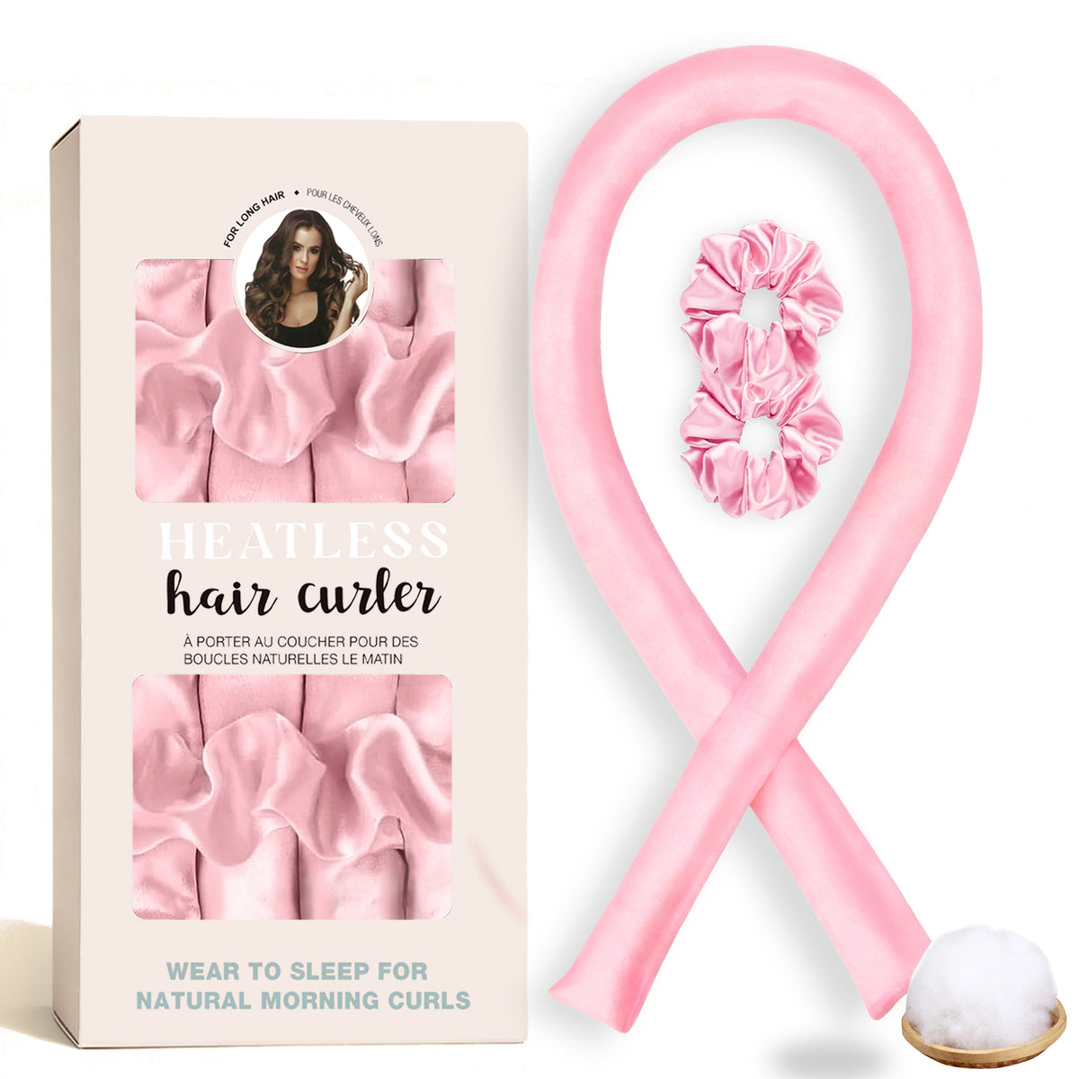 No-Heat Satin Hair Curler Set – Heatless Waves & U‑Shaped Curls, view 14