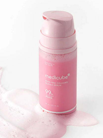 Medicube PDRN Pink Collagen Bubble Serum – Brightening Bubble-to-Serum Treatment