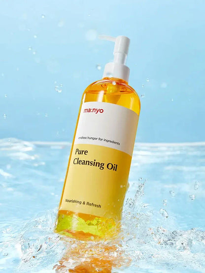 Manyo Factory Pure Cleansing Oil Deep Clean 200ml – Grape Seed Oil Makeup Remover for Acne-Prone Skin