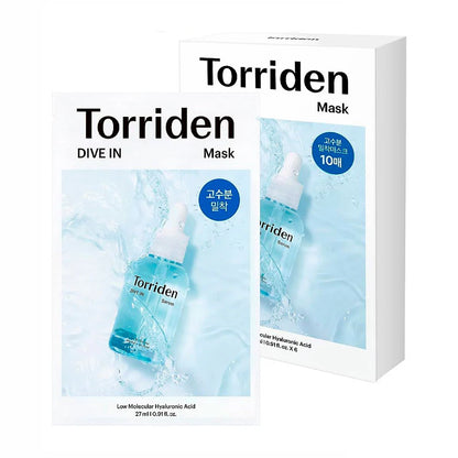 Torriden Dive-In Low Molecular Hyaluronic Acid Mask Pack – Ultra-Hydrating Sheet Mask