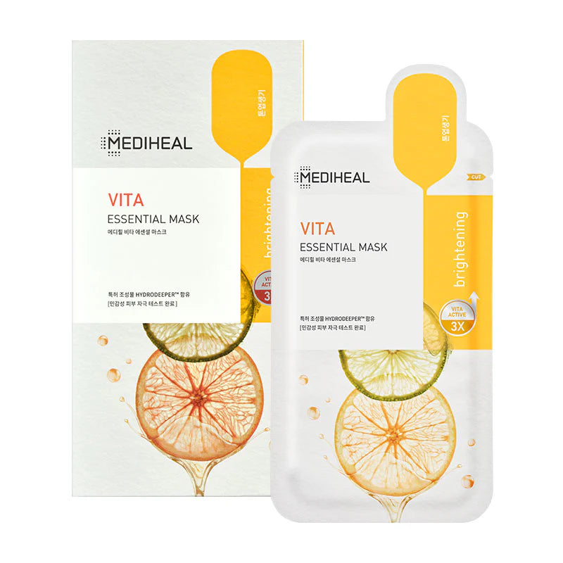 Mediheal Vita Essential Mask – Brightening Vitamin Sheet Mask