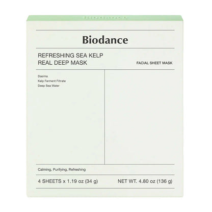 Biodance Refreshing Sea Kelp Real Deep Mask 34g – Balancing Hydrogel Sheet Mask