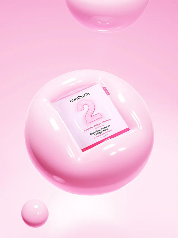 Numbuzin No.2 Rose PDRN Overnight Collagen Mask – Hydrogel Sleeping Mask