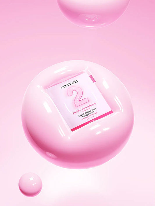 Numbuzin No.2 Rose PDRN Overnight Collagen Mask – Hydrogel Sleeping Mask