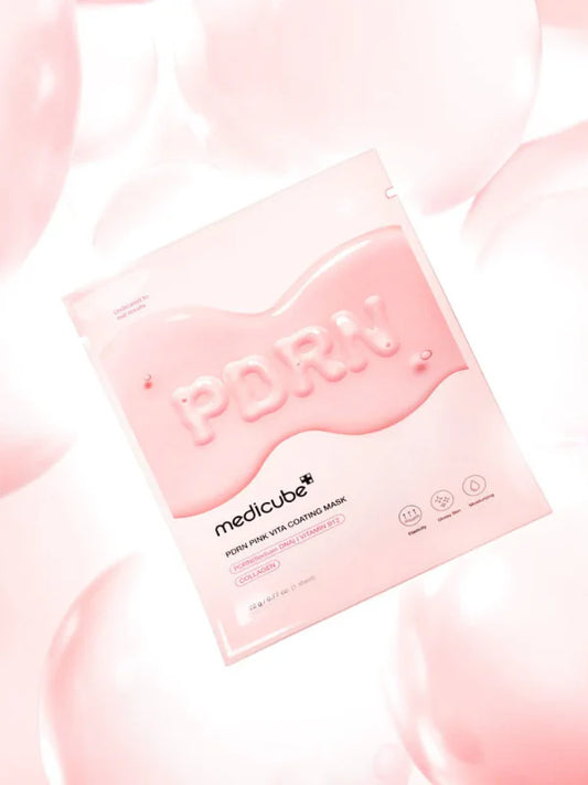 medicube PDRN Pink Vita Coating Mask 22g – Radiance & Hydration Sheet Mask (10pcs)