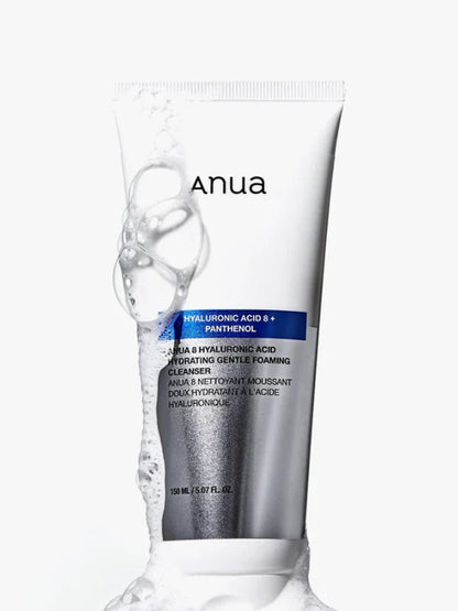Anua 8 Hyaluronic Acid Hydrating Gentle Foaming Cleanser – Mild Hydrating Face Wash