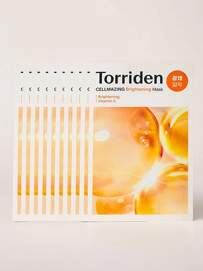 Torriden Cellmazing Vita C Brightening Mask – Brightening Vitamin C Sheet Mask (10pcs)