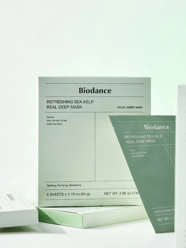 Biodance Refreshing Sea Kelp Real Deep Mask 34g – Balancing Hydrogel Sheet Mask