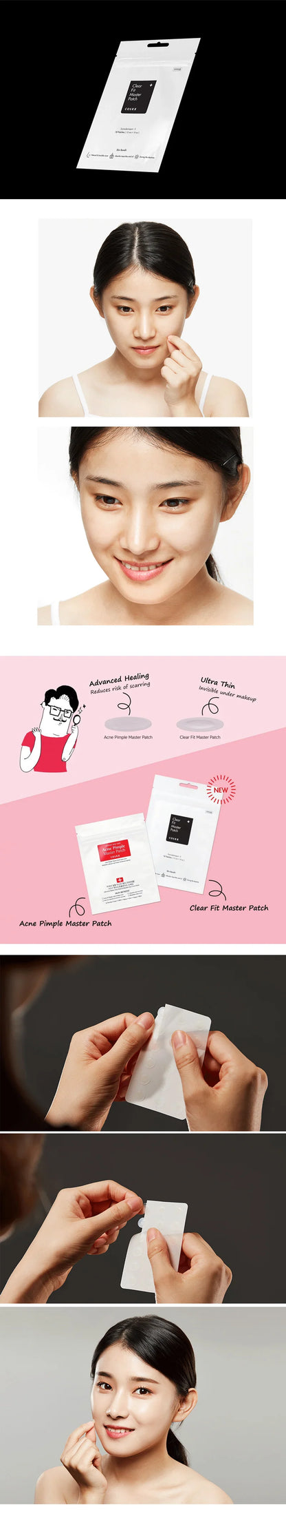 COSRX Clear Fit Master Patch – Ultra-Thin Invisible Blemish Patches