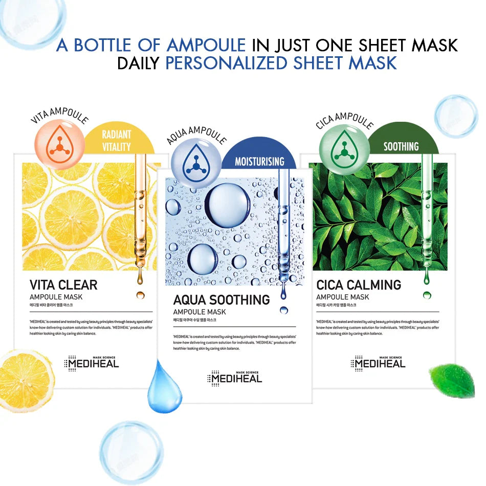 Mediheal Cica Calming Ampoule Mask 25ml – Soothing Ampoule Sheet Mask
