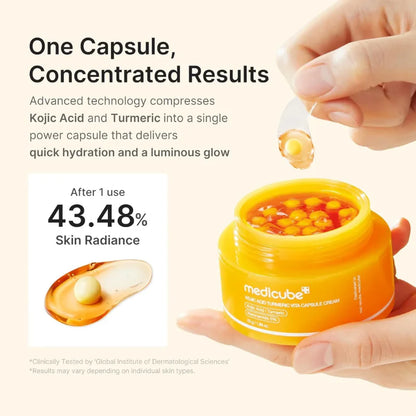 Medicube Kojic Acid Turmeric Vita C Capsule Cream 53g 
– Brightening Capsule Moisturizer