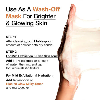 Anua Rice Enzyme Brightening Cleansing Powder – Water-Activated Enzyme Cleanser