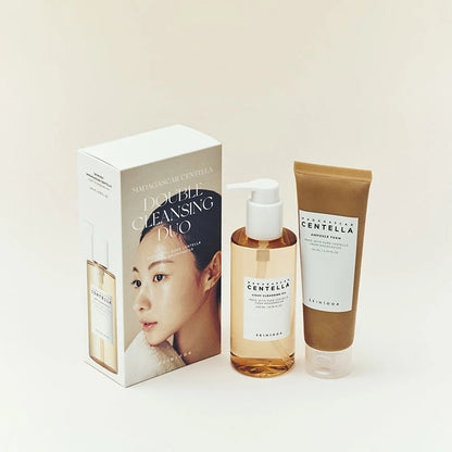 SKIN1004 Madagascar Centella Double Cleansing Duo – Cleansing Oil & Ampoule Foam Set