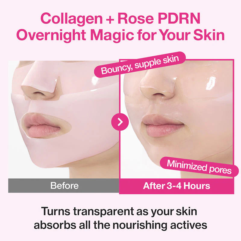Numbuzin No.2 Rose PDRN Overnight Collagen Mask – Hydrogel Sleeping Mask, view 3