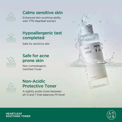 Anua Heartleaf 77 Soothing Toner 250ml – Calming & Hydrating Toner