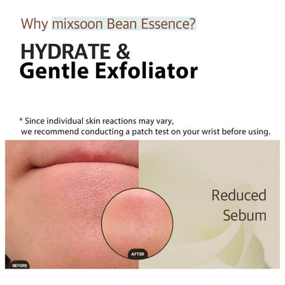 mixsoon Bean Essence 50ml – Gentle Exfoliating & Hydrating Fermented Essence