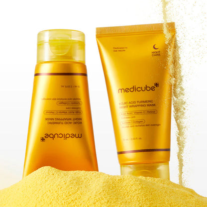 Medicube Kojic Acid Turmeric Night Wrapping Mask – Brightening Overnight Peel-Off Mask