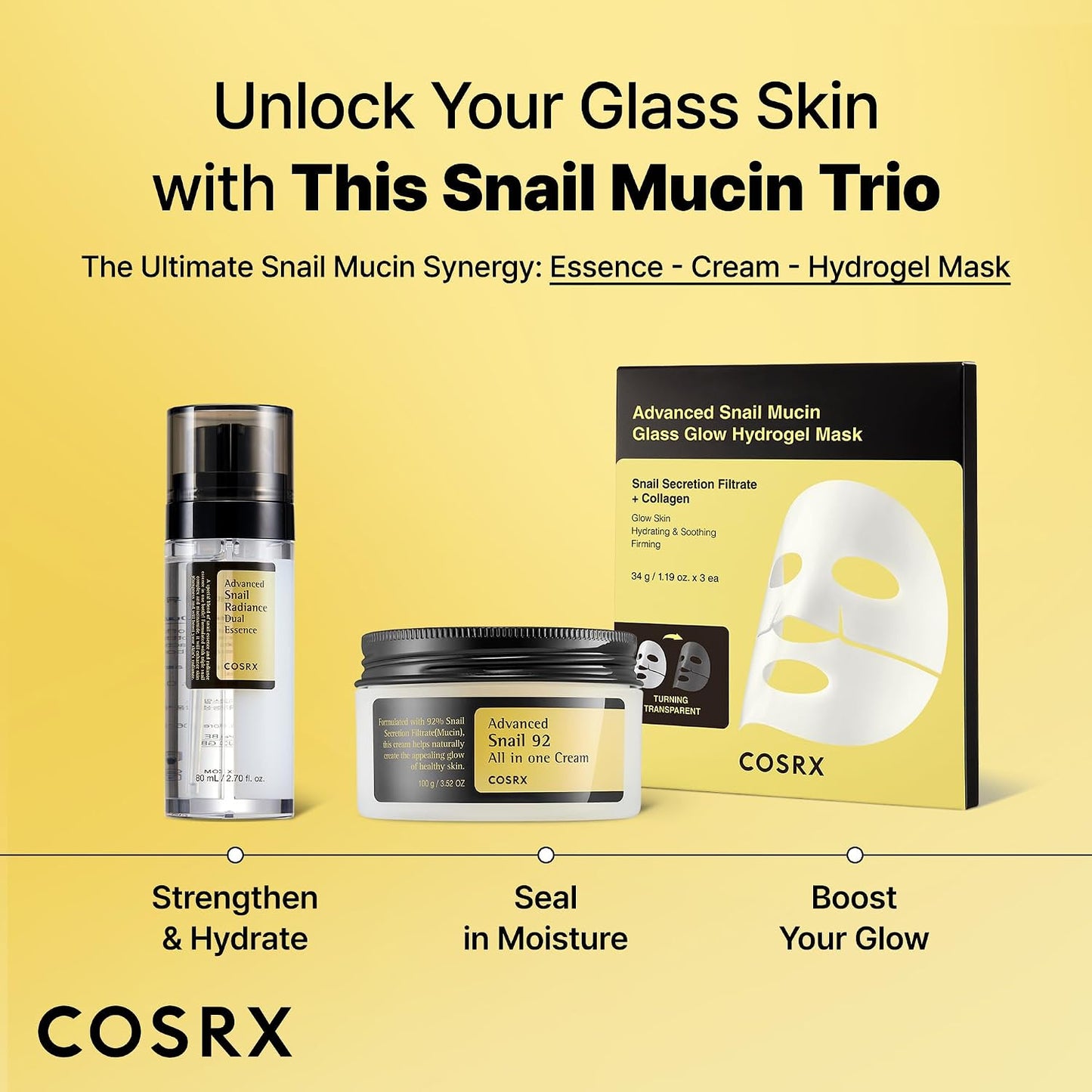 COSRX Advanced Snail Radiance Dual Essence 80ml – Plumping Brightening Essence