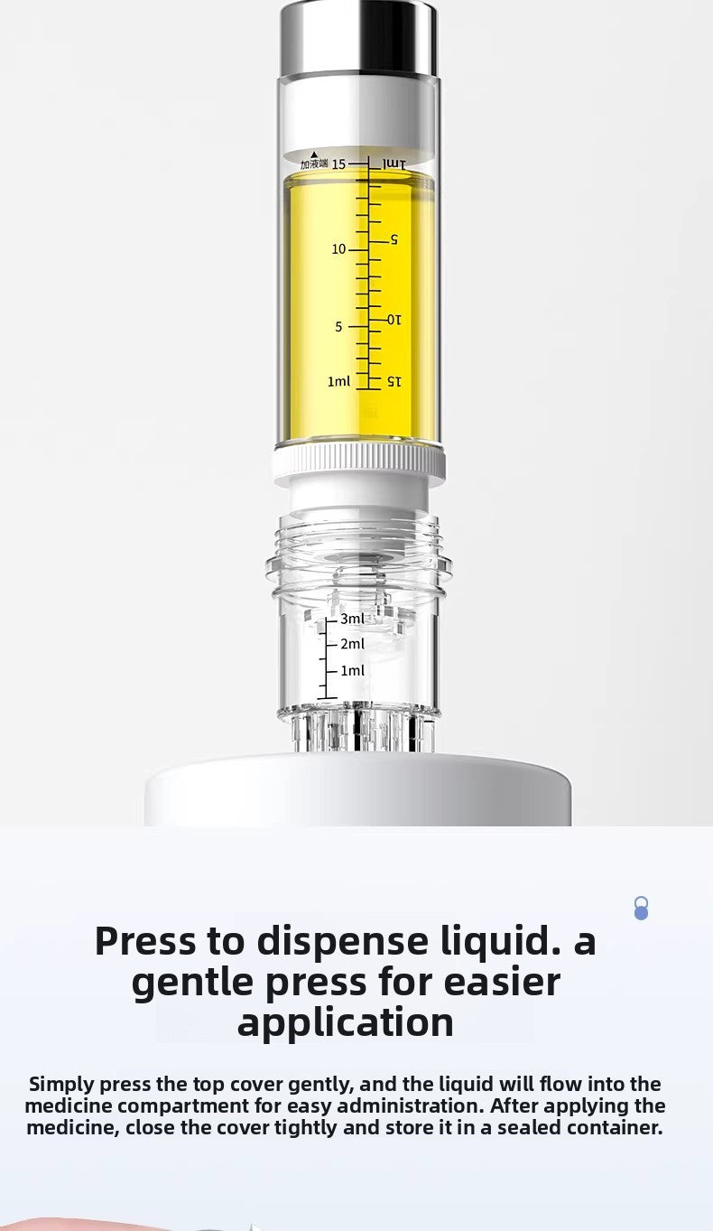Dual-Chamber Scalp Applicator with Roller Balls