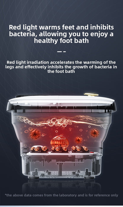 Foldable Electric Foot Spa Bath – Heated Collapsible Foot Soaker with Massage & Remote
