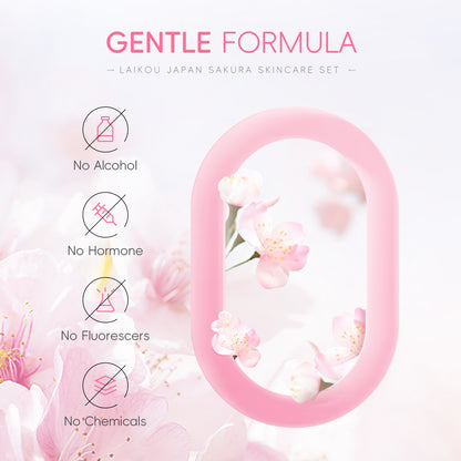Lecco Japanese Cherry Blossom Skin Care 5-Piece Set