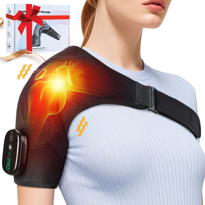 Electric Heating Shoulder Pad – Heat & Vibration Massage Wrap