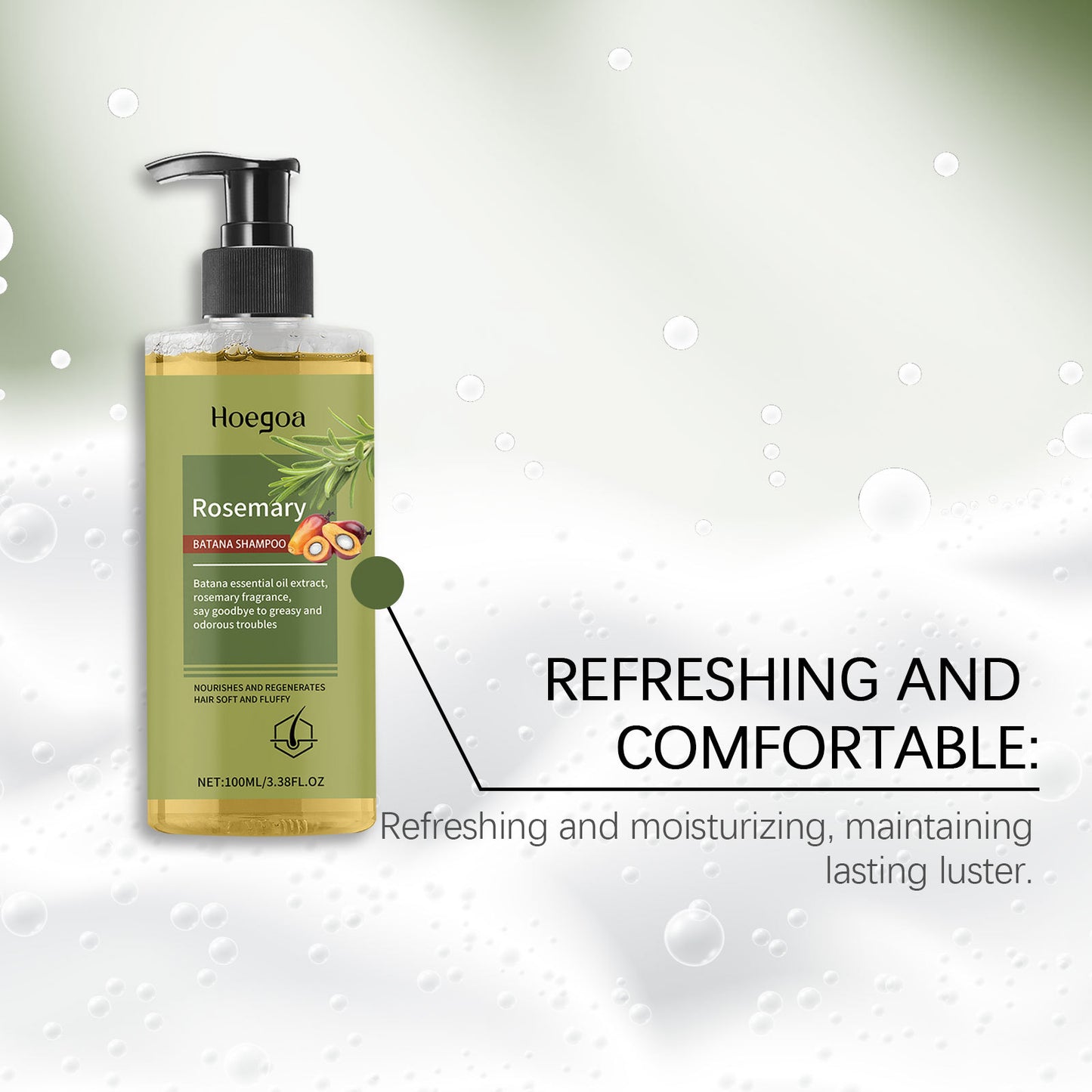 Rosemary Scalp Care Shampoo – Strengthening & Moisturizing Cleanser 100ml