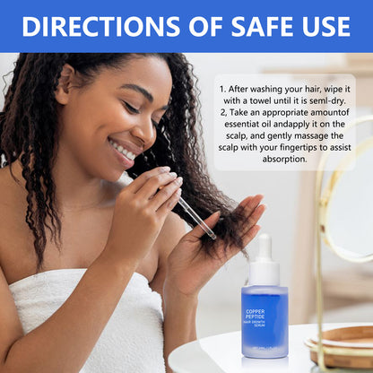 Blue Copper Peptide Hair Essence – Hair Growth & Scalp Care Serum 30ml