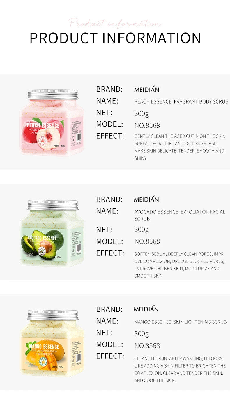 Exfoliating & Hydrating Fruit Body Scrub Paste (350 g)