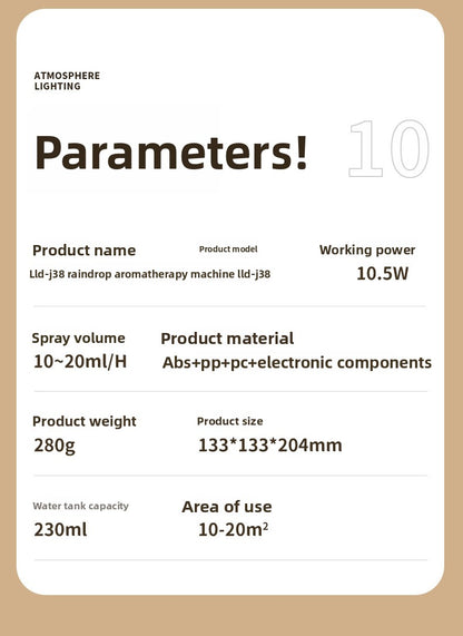 Aromatherapy Essential Oil Diffuser – Ultrasonic Mist & Cozy Ambience