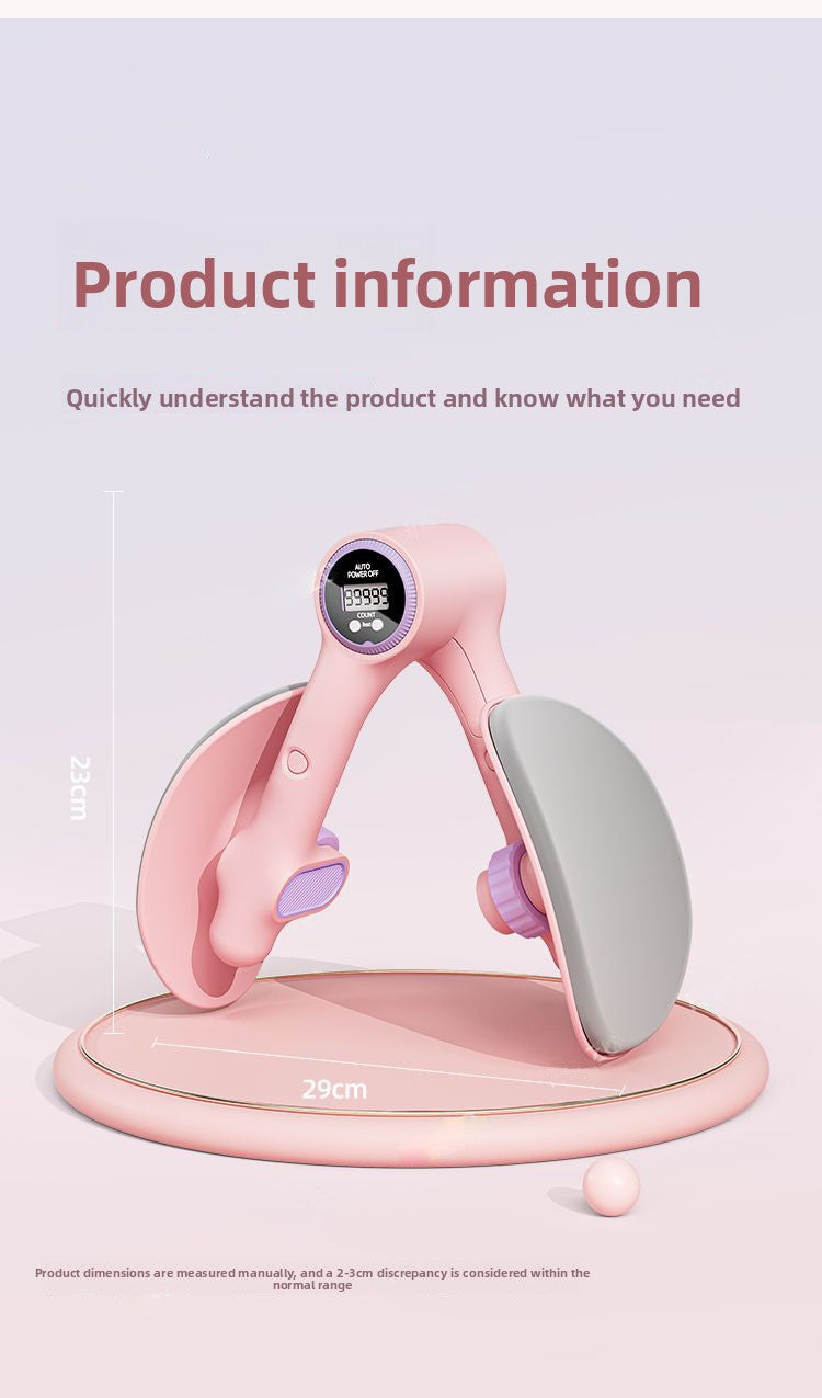 Pelvic Trainer & Leg Clamp – Kegel Exerciser with Digital Counter & 360° Rotatio