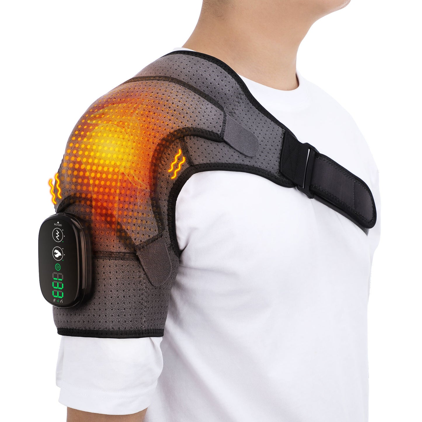 Electric Heating Shoulder Pad – Heat & Vibration Massage Wrap