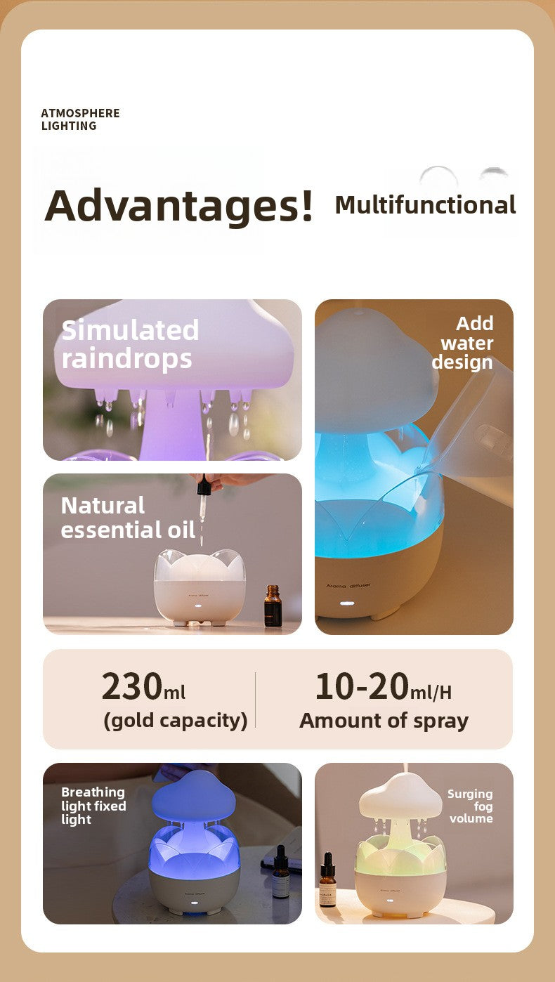 Aromatherapy Essential Oil Diffuser – Ultrasonic Mist & Cozy Ambience