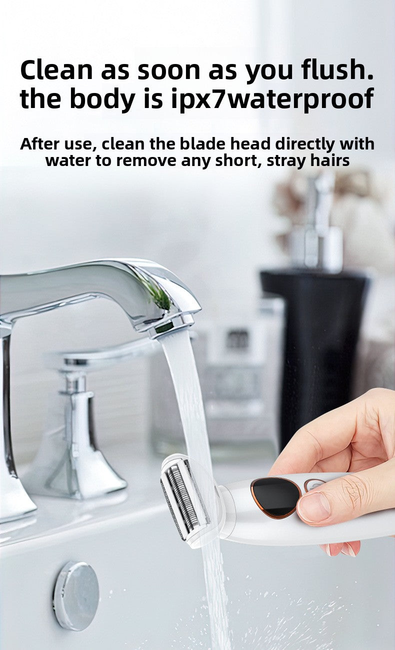 7-in-1 Waterproof Electric Hair Removal Kit – Face, Body & Bikini Trimmer