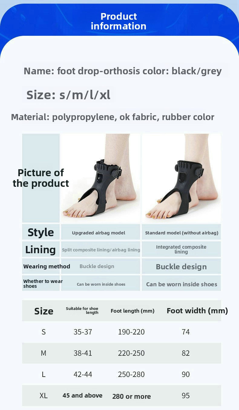 Foot Orthosis Device – Adjustable Foot Drop & Support Brace