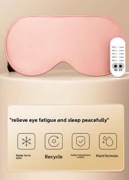 Heated Silk Eye Mask – USB Warming Sleep & Eye Relief Mask