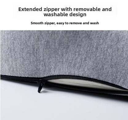 Memory Foam One-Piece Seat Cushion with Backrest – Ergonomic Chair Support (Grey)