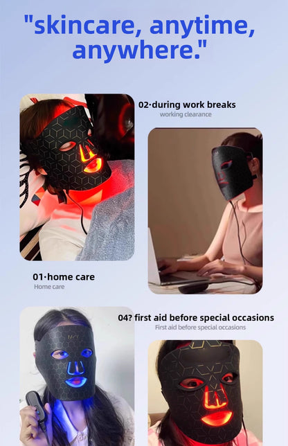 Photon LED Skin Rejuvenation Mask – Red & Blue Light Therapy Device