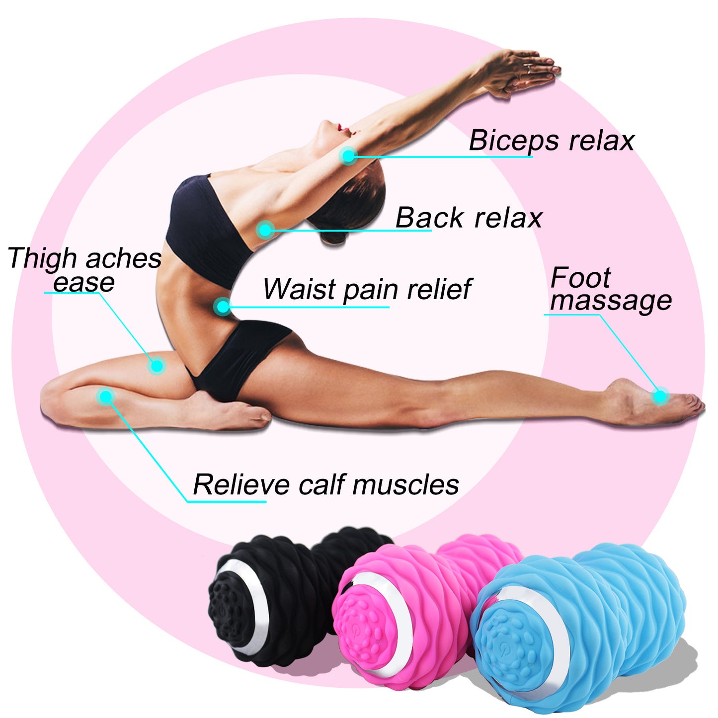 Electric Vibrating Double Massage Ball – Muscle & Fascia Roller