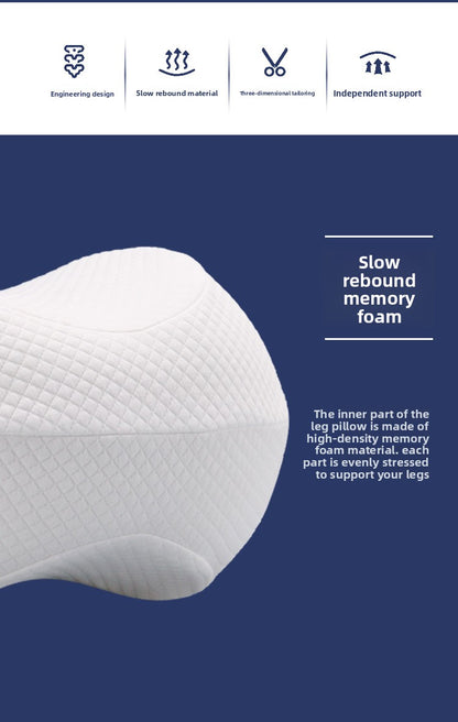 Memory Foam Leg Support Pillow – Ergonomic Side Sleep Cushion (Multiple Shapes & Colors)