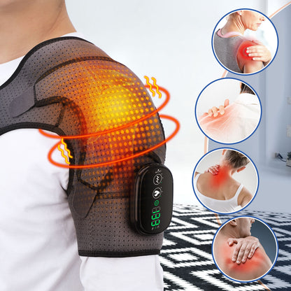 Electric Heating Shoulder Pad – Heat & Vibration Massage Wrap