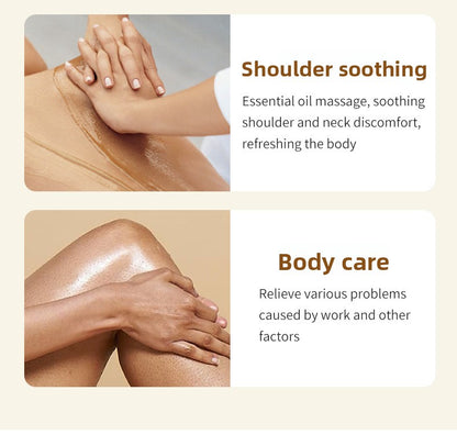 Flowzlax Soothing & Firming Body Massage Oil 240ml – Lavender, Ylang & Ginger, Body Soreness Relief