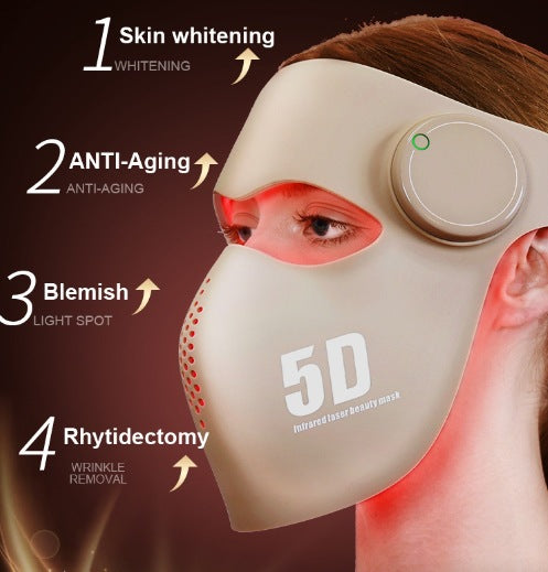 Laser Red & Blue Light Therapy Beauty Mask – LED Face Device