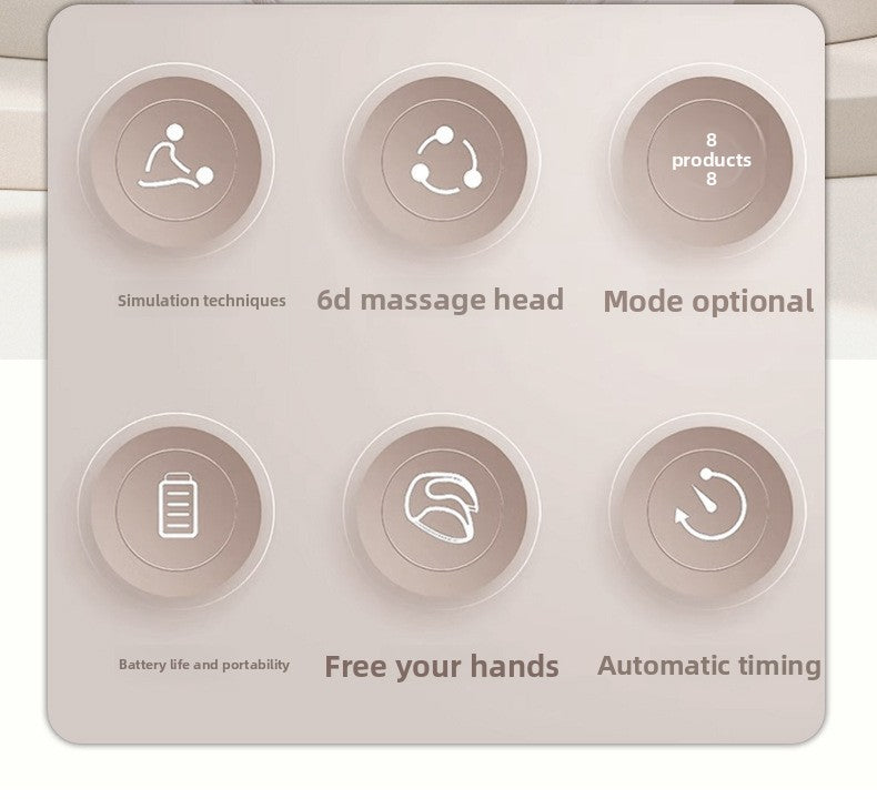 Rechargeable Heating Neck Massager – Kneading Shoulder & Cervical Relief