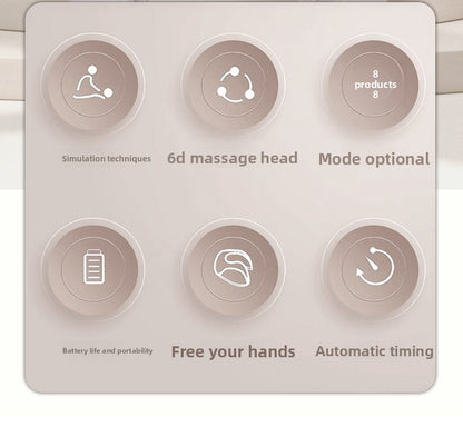 Rechargeable Heating Neck Massager – Kneading Shoulder & Cervical Relief