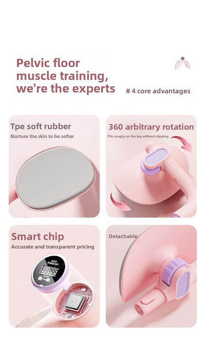 Pelvic Trainer & Leg Clamp – Kegel Exerciser with Digital Counter & 360° Rotatio