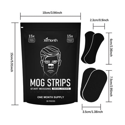 Sleep Care Snoring Patch Set – Nose & Mouth Nighttime Comfort Strips (30 Pack)