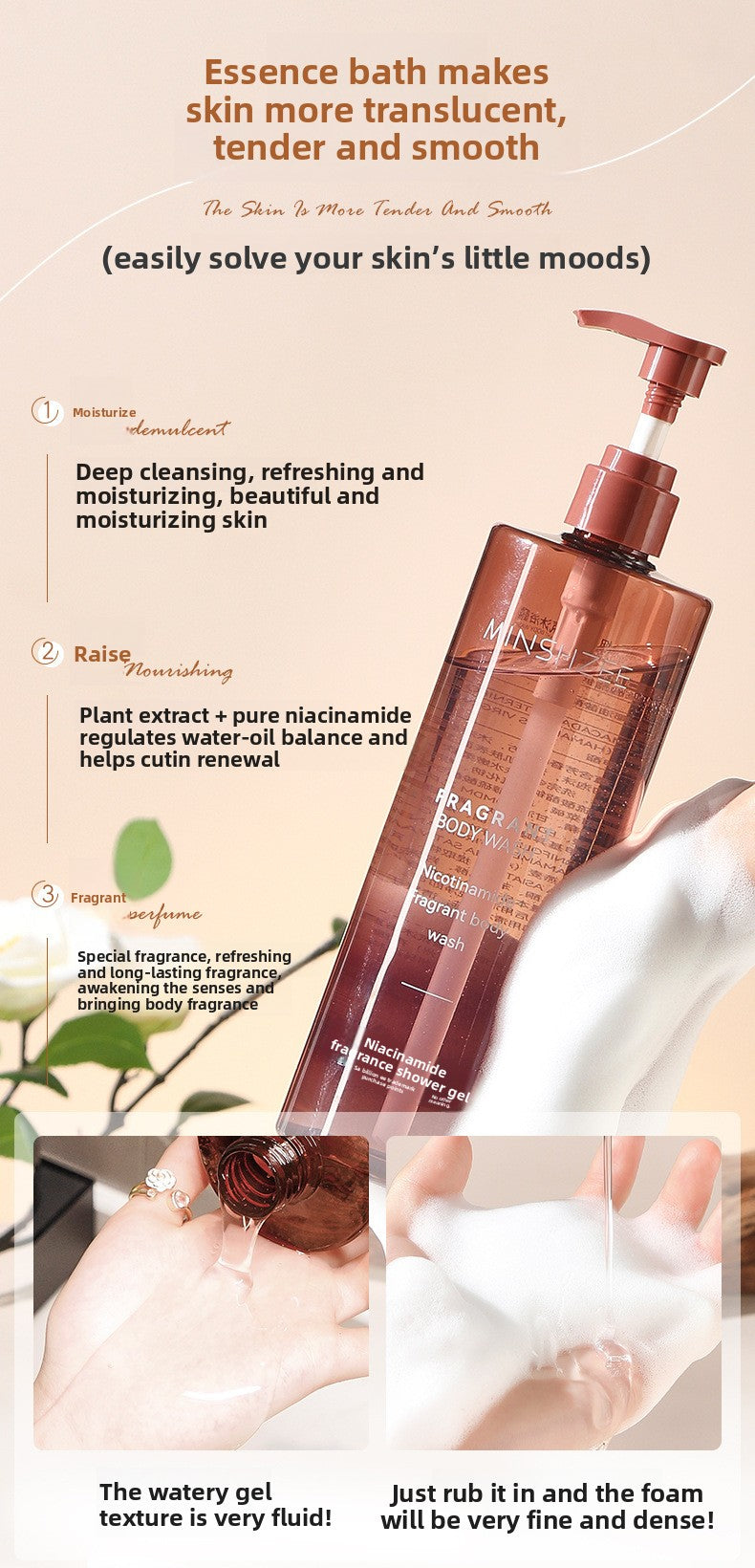 Camellia Fragrance Shower Gel 500ml