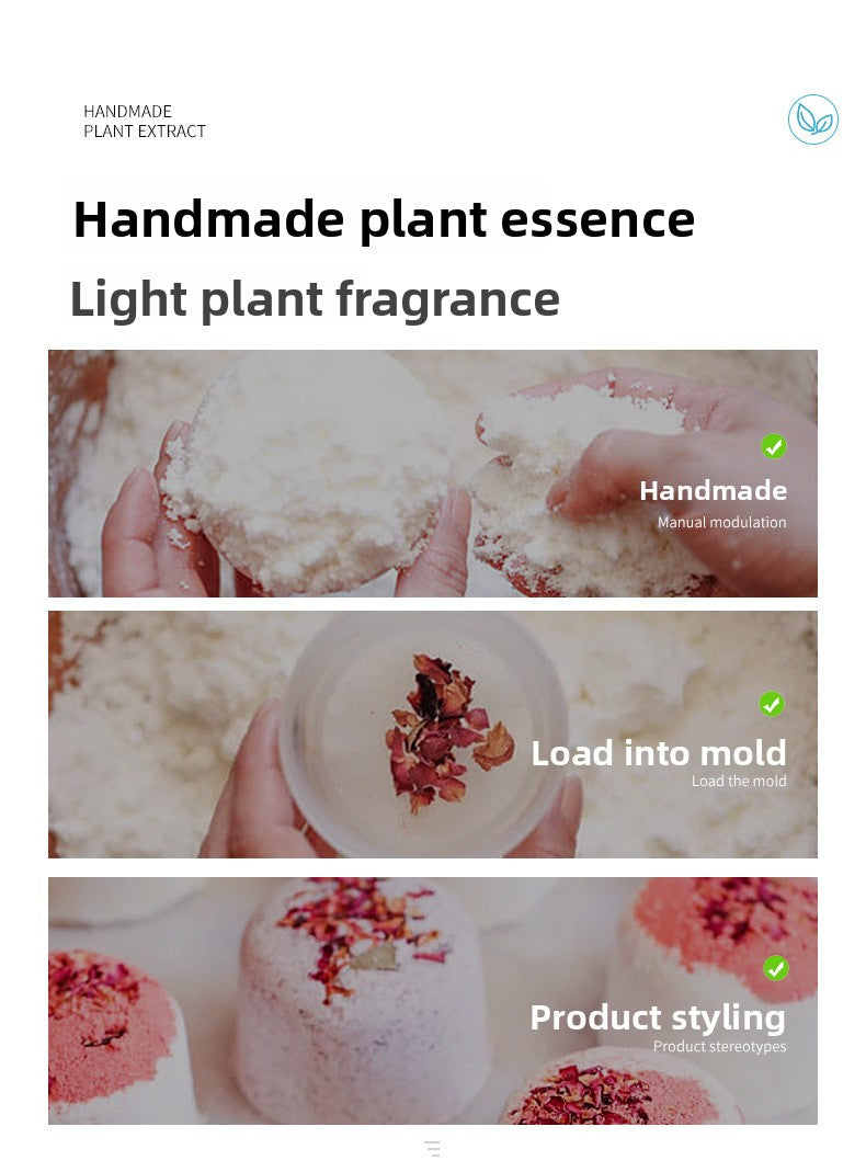 Dried Flower Bath Ball Gift Set – Essential Oil Bubble Bath Balls (4‑Piece)