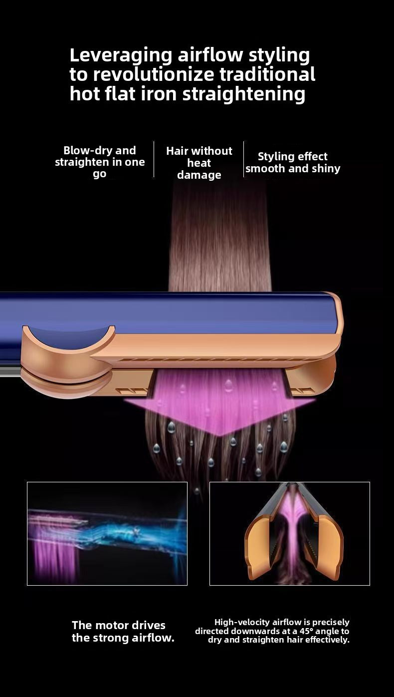 2-in-1 Hair Dryer & Straightener – Brushless Motor Styling Tool